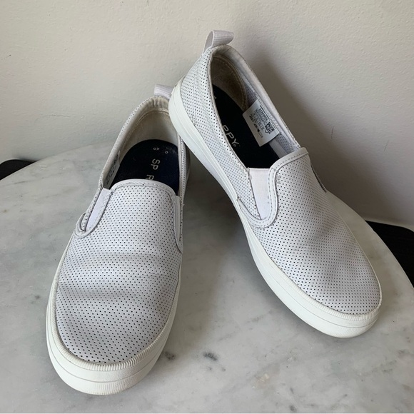 Sperry Seaside Perforated Leather
White Sneakers 7 - Picture 11 of 13